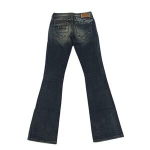 Robin's Jean Bootcut Jeans 25 Wing Embroidery Studded Medium Wash